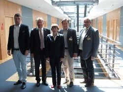 v.l.n.r Kay Schweppe, Dr. Heinrich Kolb MdB, Dr. Christel Happach-Kasan MdB, Dr. Michael Sachse, Herbert Körner